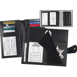 Female Badge, Checkbook and Credit Card Wallet