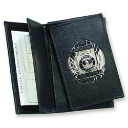 Side Open Double ID FLip-out Recessed Badge Case - Dress